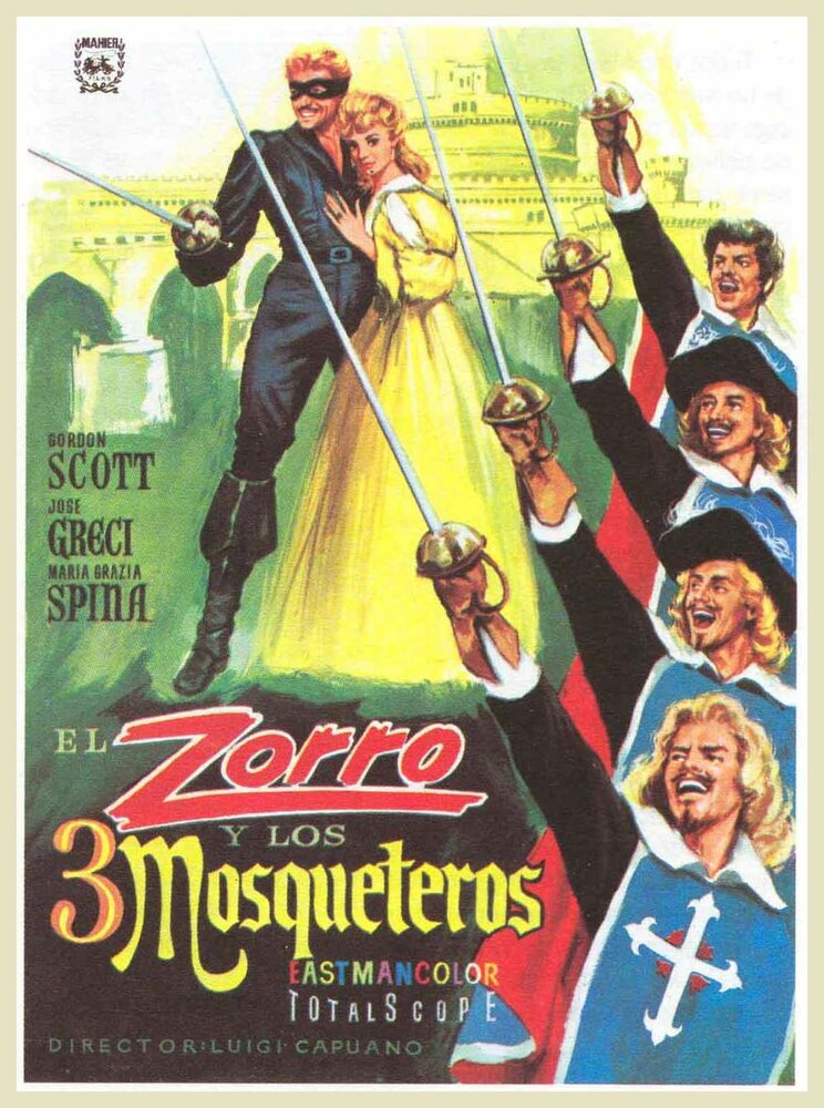 Зорро и три мушкетера (1963) постер