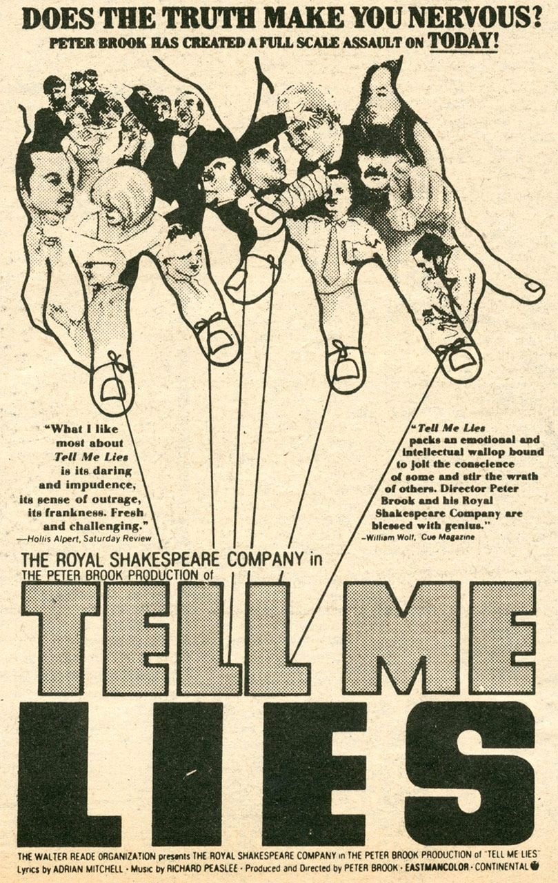 Лгите мне (1968) постер