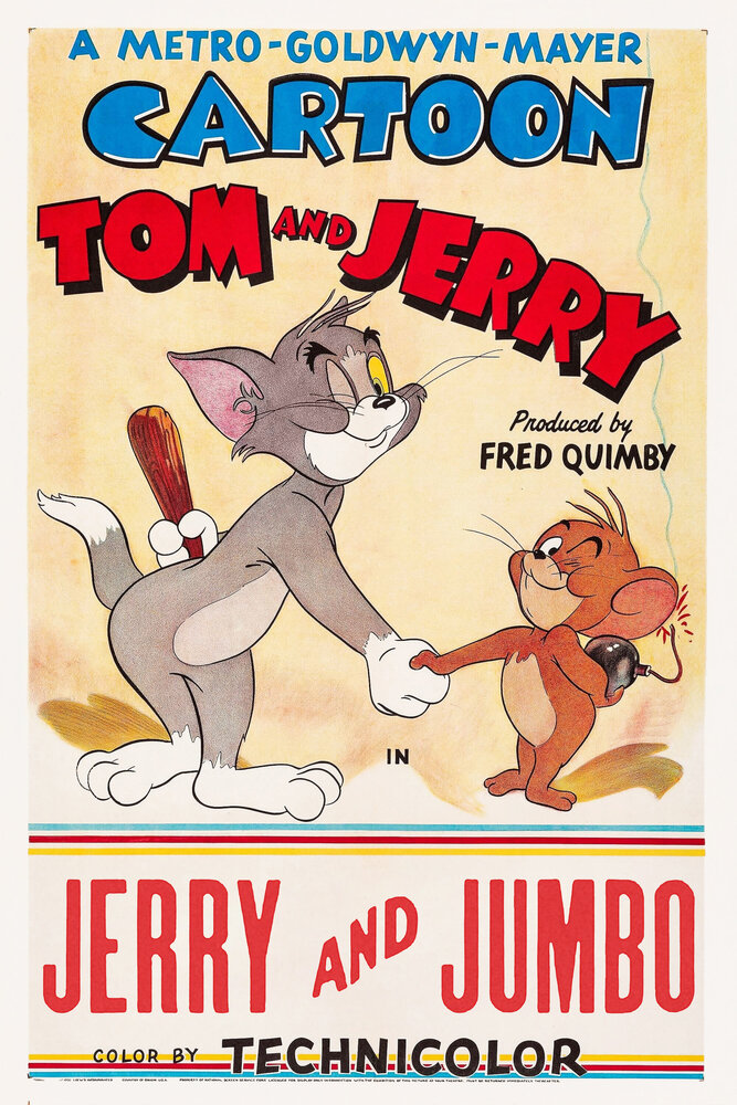 Джерри и слоненок (1953) постер