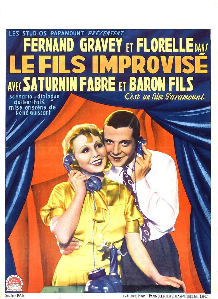 Le fils improvisé (1932) постер