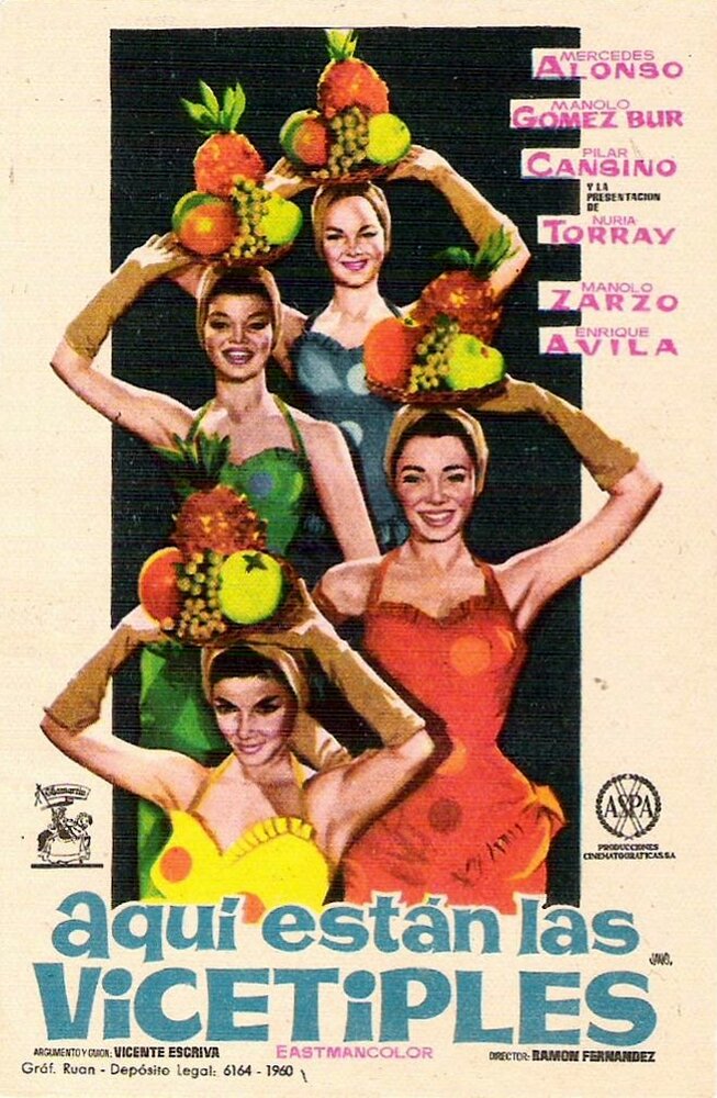 Aquí están las vicetiples (1961) постер