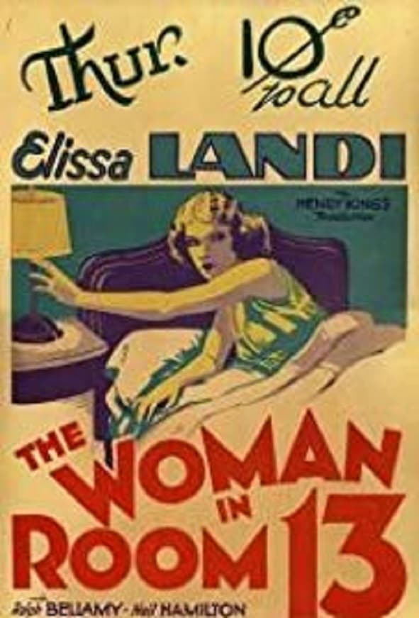 Женщина в комнате 13 (1932) постер