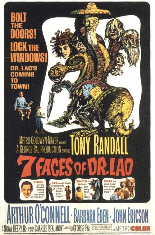7 лиц доктора Лао (1964) постер