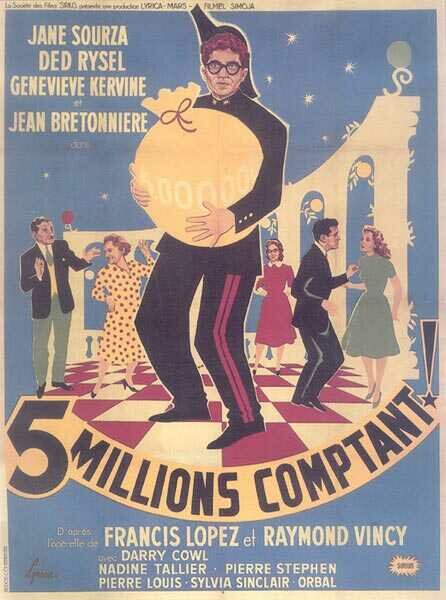 Cinq millions comptant (1957) постер