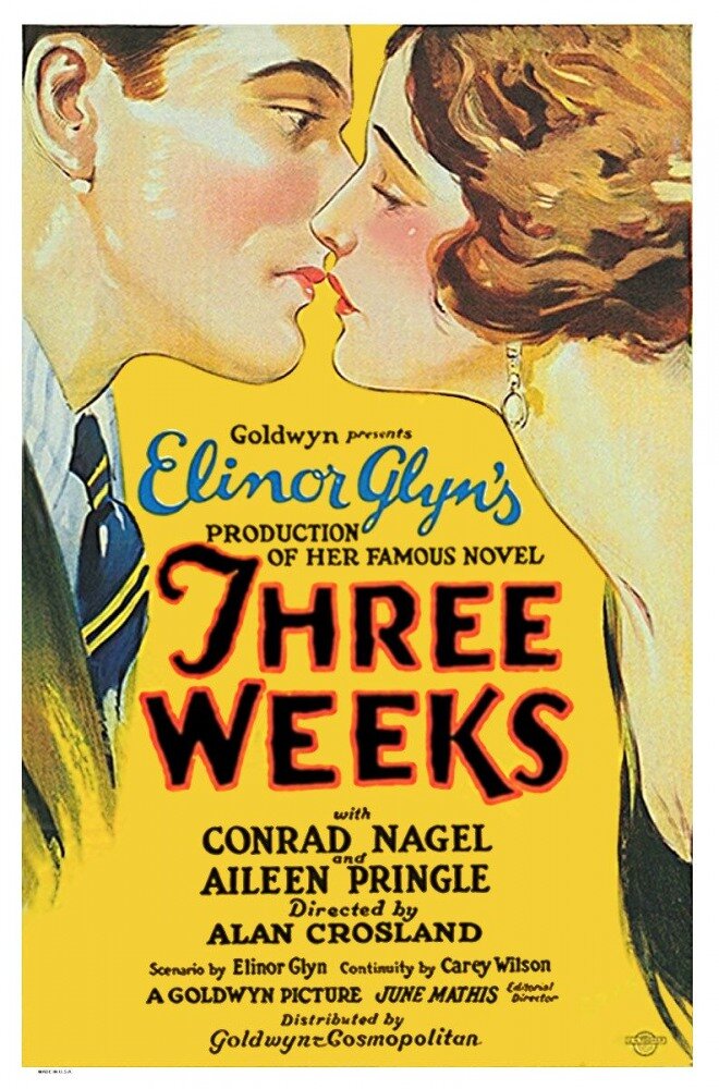 Три недели (1924) постер