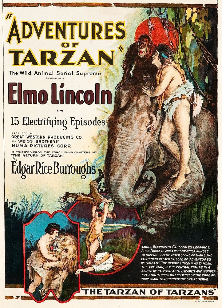 Приключения Тарзана (1921) постер