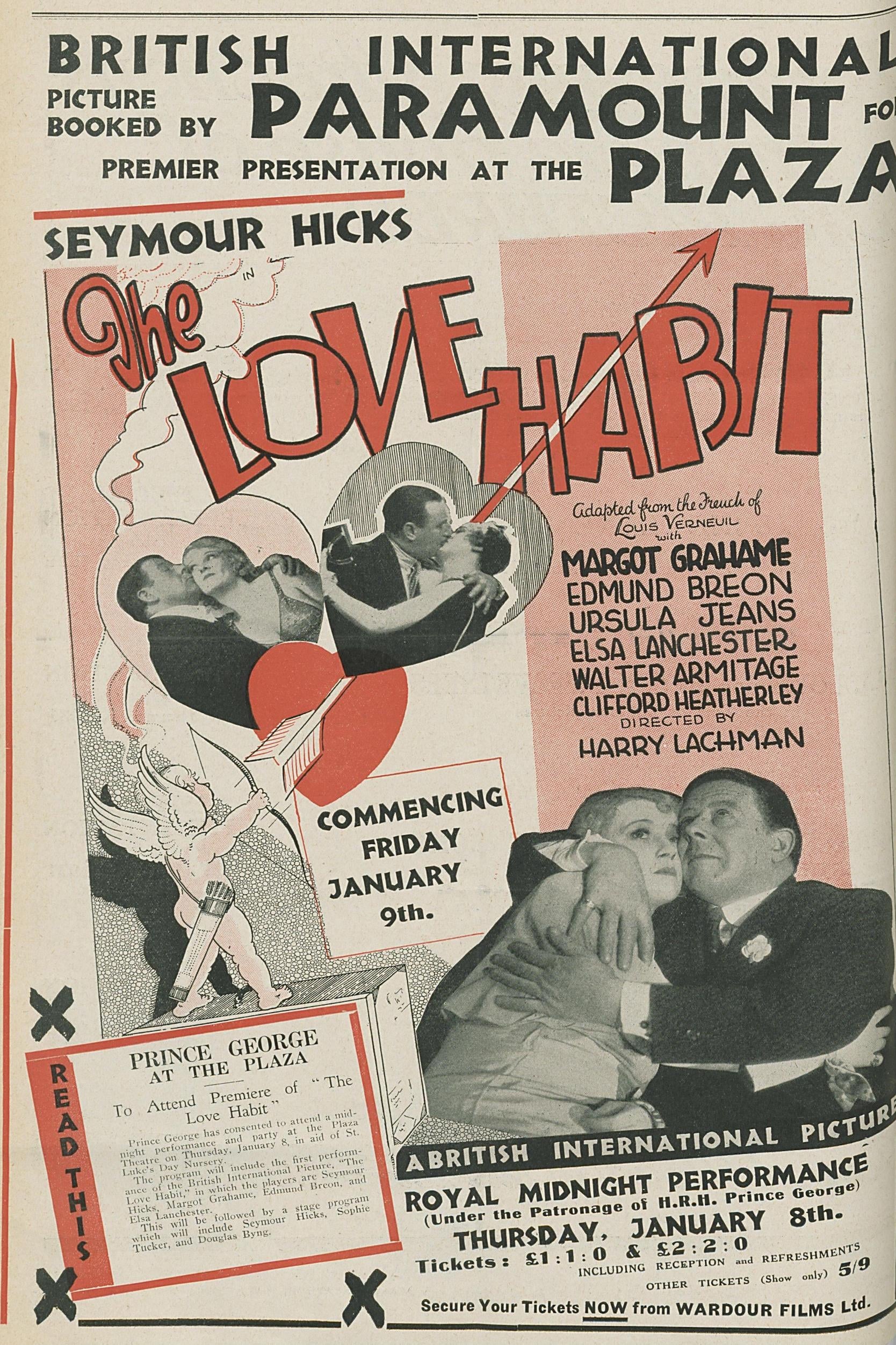 The Love Habit (1931) постер
