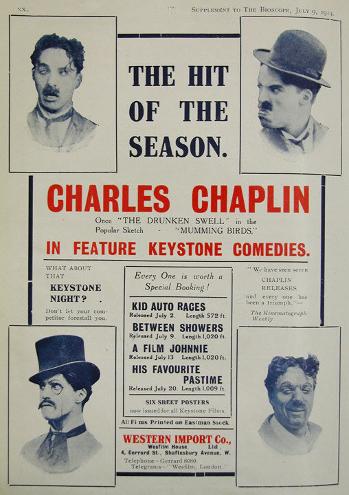 Кинематографический Джонни (1914) постер