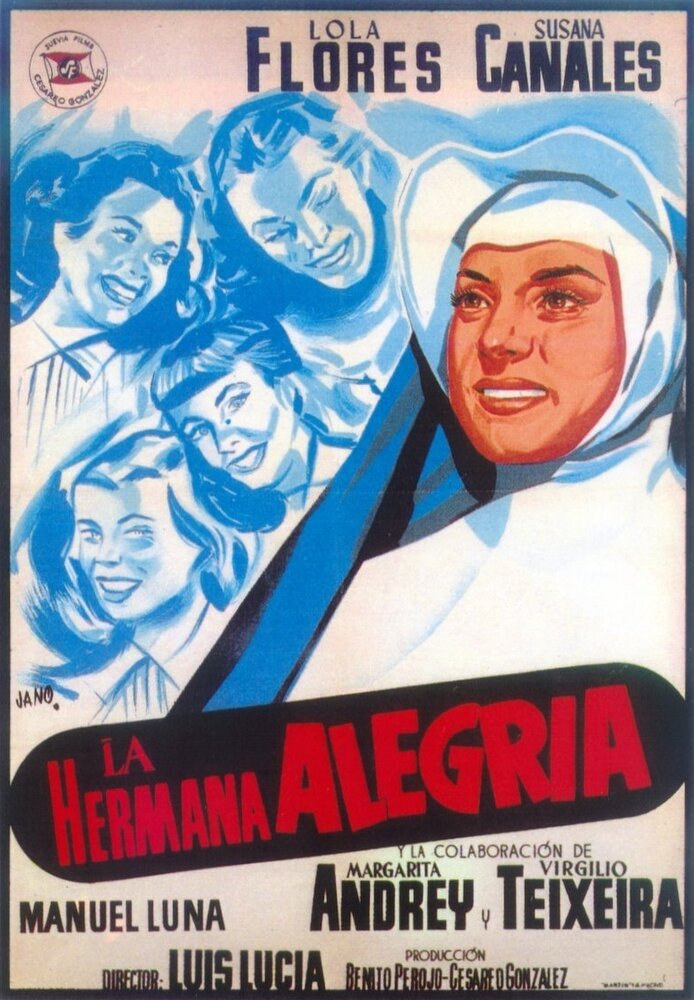 La hermana alegría (1955) постер